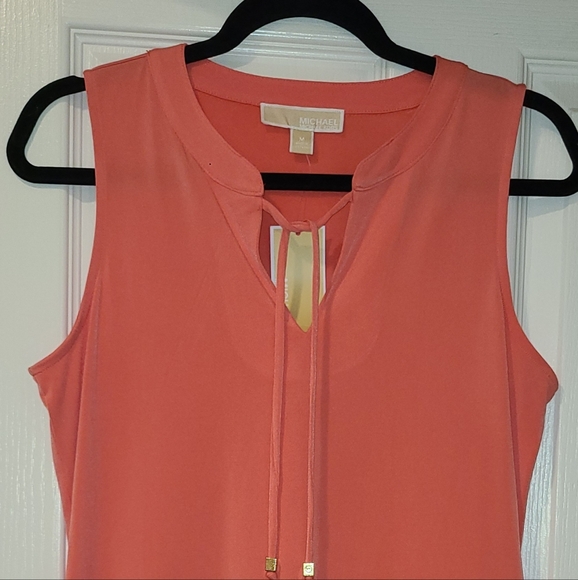 MICHAEL KORS NECTAR DRESS MK LOGO TIE FRONTSIZE MEDIUM$98 PLUS TAX - Picture 3 of 10